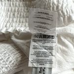 J.Crew White Smocked Pleated Tassel Black Embroidered Boho Mini Skirt NWT M Photo 8