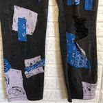 Lee  Relaxed handmade‎ distressed bandana patch jeans size S *see measurements Photo 1