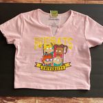 Nickelodeon Rugrats Women Short Sleeve Pink Crop Top Juniors Size Large Photo 3