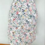 Lands End Floral Skort | Size 14 | EUC| Pockets | 98% cotton White Photo 0