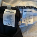 Lands End Cap Sleeve Surplice Tankini Swimsuit Black White Dots Preppy womens 2 Photo 8