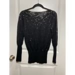 Antonio Melani  Wool‎ Sweater Small Black Sparkling Party NYE Cocktail S Knit Photo 3