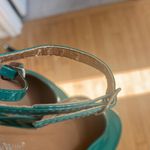 Nature Breeze  platform, patent leather green shoes, size 6 Photo 5