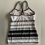 Lululemon Power Y Tank Luon Black White Tan Women's Tank Top Size 8 Photo 4