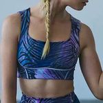 FP MOVEMENT YOU’RE A PEACH PRINTED SPORTS PRA IN BLACK CYBER COMBO Blue Size L Photo 0