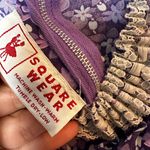 Vintage Square Wear Womens Dress Purple Ditsy Floral Cottage Country One Size Size undefined Photo 3