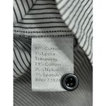 Ming Wang  Women's Shirt Size XL Black White  Stripe Ruched Sleeve Office Career Photo 5