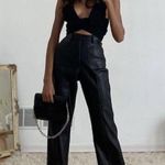 House Of CB Omaira Vegan Leather Trousers in Black Size X-Small (Longer) Photo 14