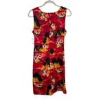 Pacific Legend Hawaiian Red Floral Tropical Wrap Dress Resort Cruise Womens XL Photo 3