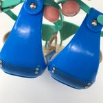 BCBGeneration  Jelly Sandals Blue/Mint & Tan Size 9 Photo 5
