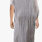 Free People Pirouette Alpaca Wool Open Knit Tunic Sweater Dress: Sugar Cloud Photo 3