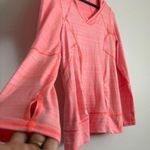 Zella Size L Women’s Pink Striped Athletic Long Sleeve Performance Running Top Photo 4