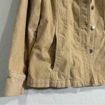 Eddie Bauer  Women’s Corduroy Trucker Jacket Tan Large 100% Cotton Excellent Photo 3