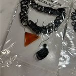 Lot of 3 Black 90’s Style Choker Necklace Set Photo 2