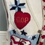 Eagle's Eye Novelty Sweater Vest Election Vote Political GOP Small Red Photo 6