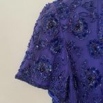 Scala Silk Sequin Beaded Top  Size Small Photo 3