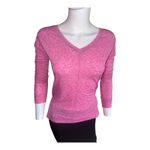 Z By Zella  Athletic Pink Long Sleeve V-Neck Top Women's Small​​​​ Photo 1