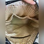 Tote Bag Silver and Black Venetian Damask Style Brocade Carryall Photo 7