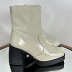 Free People Ruby Platform Bootie in White Size 9US / 39EU Photo 3