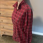 Patagonia  Red and Gray Plaid Button Down 100% Cotton Shirt Photo 2
