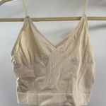 BP Ribbed Seamless Bralette Stretch Casual Comfy Beige Size Medium Photo 0