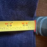 Talbots Blue Velvet Mini Skirt Sz 10. Lined. Blue Visible Thread Zipper In Back Photo 9