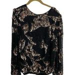 Oleg Cassini Vintage  Beaded Blouse Small Shoulder Pads Photo 0