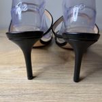 Stuart Weitzman  Black Square Toe Heeled Sandals Minimalist Quiet Luxury 9.5B 40 Photo 6