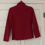 Neon Buddha Button Front Sweatshirt Jacket Sweater Buttons Cowl Relaxed Size XS Red Photo 4