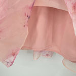 Lulus Lulu’s Pink Floral Fairy Ruffle Mini Party Dress Ruched Bodice Medium NEW Photo 10