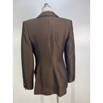 Escada Silk & Wool Blazer Brown Diamond Quilt Size 4 Photo 11