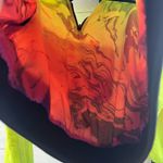 Forever 21 Speedo Reversible Yellow and Tie Dye Pullover Windbreaker Size L Photo 6