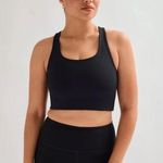 Girlfriend Collective  Black Paloma Racerback Bra Size Small Photo 0