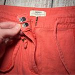 Papaya Weekend Linen Boho Capri Pants Women’s Size 12 Pink Cropped Low Rise Photo 3