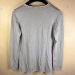 Vintage Mondi Womens Stretch Sweater Size Medium Gray White Trip Work Wear Photo 4