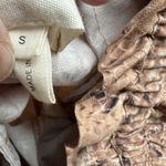 Mara Hoffman  Valerie Snake Print Pleated Paperbag Pant Sz Small Multi High Waist Photo 5