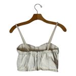 Farm Rio  Shirt Women XS Ivory Polka Dot Cotton Bustier Cropped‎ Tank Top Photo 1