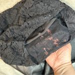 Bailey 44 Size S Black Lace and Faux Leather Boat Neck Mini Dress Goth Club Chic Photo 3