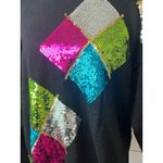 Viki International Ugly Christmas Sweater Sequins Bling Large Party NWT Vintage Photo 2