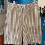 Urban Outfitters Men's Shorts, Size L, Yellow & Brown Plaid Photo 0