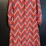 Vilagallo Una Zig Zag Squares Dress Pink/Multi Colored New EU Size 40 (8 Medium) Photo 5
