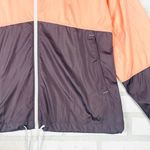 Columbia Women's Colorblock Windbreaker Jacket XL Peach Charcoal Lightweight Photo 14