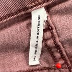 Rag and Bone Dre Boyfriend Jeans Women 24 Light Plum Raw Hem Slim Low Rise Stretch Photo 12