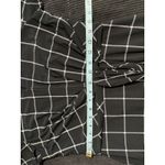Ralph Lauren Lauren  Black/White Check Print‎ Keyhole 3/4 Sleeve Zip Lined Size 8 Photo 7