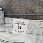 PacSun  Stretch Mom Shorts Women's 25 Light Wash Denim High Rise Summer Beach NWT Photo 8