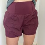 Halara High Rise Tennis Shorts Small Red Burgundy Sporty Athleisure Workout S Photo 2