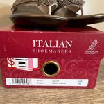 Italian Shoemakers  Treena Wedge Thong Sandals Women’s Size 11 Embellished Italy Photo 10