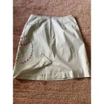 Harold’s Beige Pencil Skirt with Multicolor Embroidery Photo 4