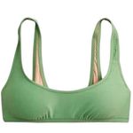 J.Crew  Green Heritage Scoopneck Bikini Top 90s Small Swimsuit Resortwear Beach Photo 0