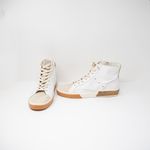 NEW Dolce Vita Zohara Genuine Leather High Top Lace Up Sneakers Shoes White 11 Photo 0